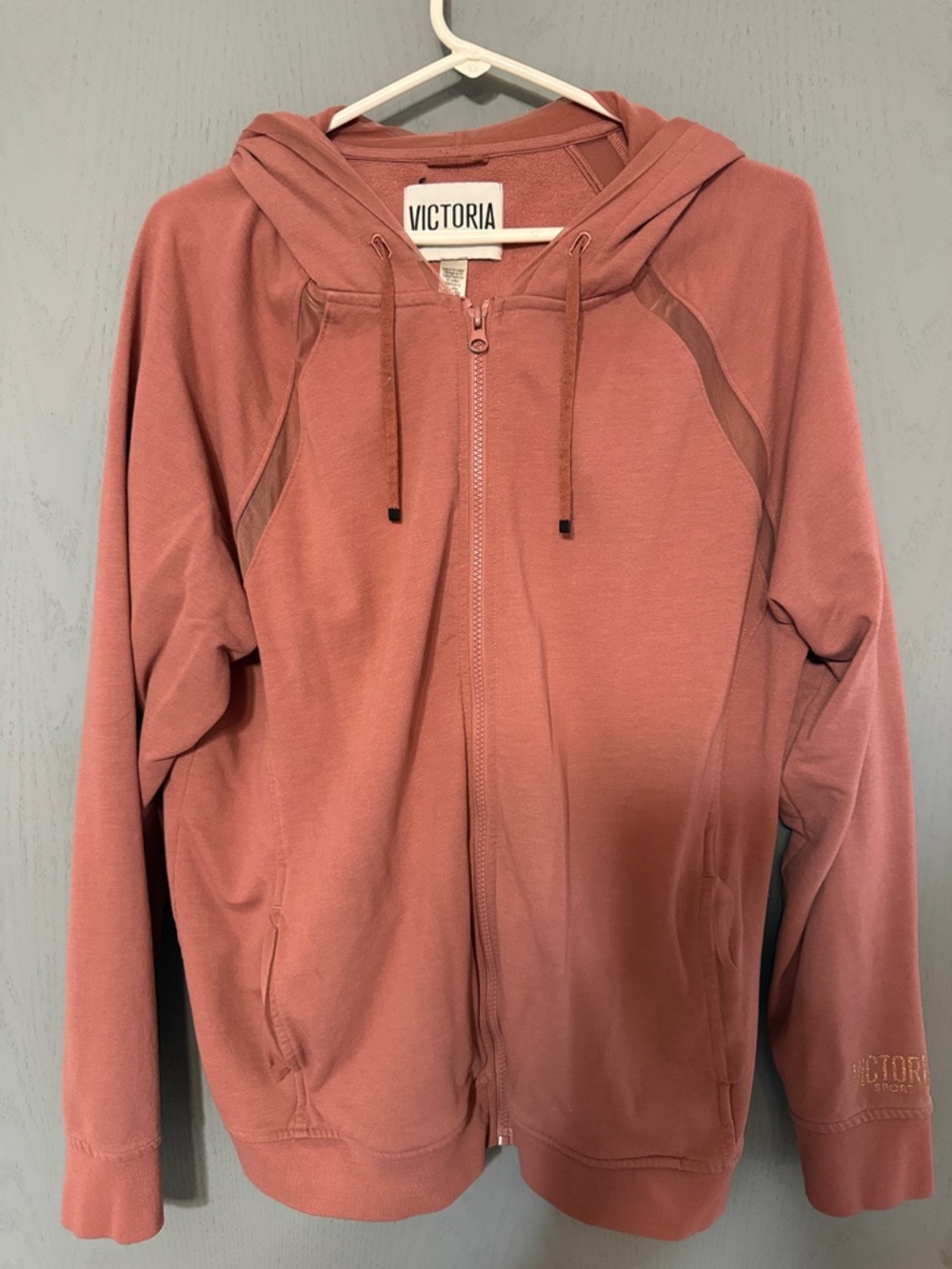 Victoria's Secret Dusty Rose Zip-Up Hoodie